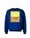 Jurassic Dinosaur Sunrise Adult Dark Sweatshirt by TooLoud-Sweatshirts-TooLoud-Deep-Royal-Blue-Small-Davson Sales