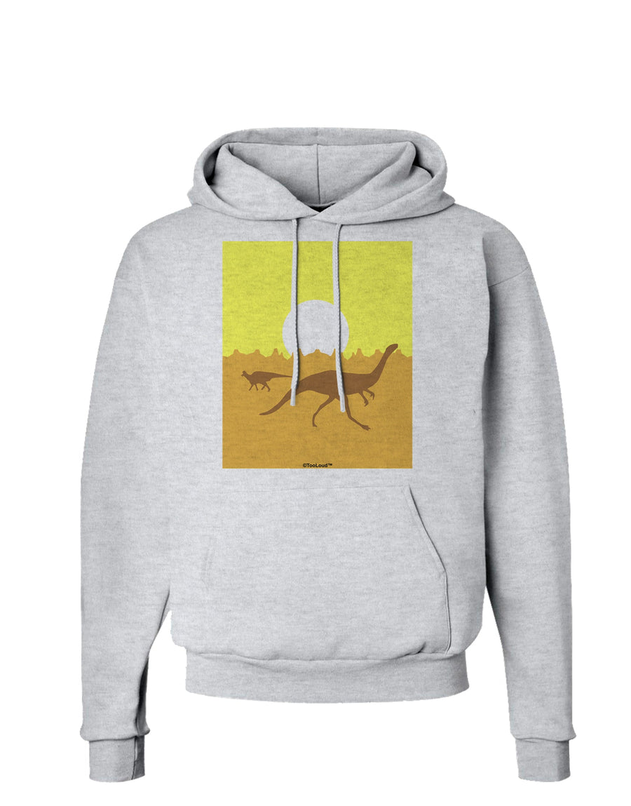 Jurassic Dinosaur Sunrise Hoodie Sweatshirt by TooLoud-Hoodie-TooLoud-White-Small-Davson Sales