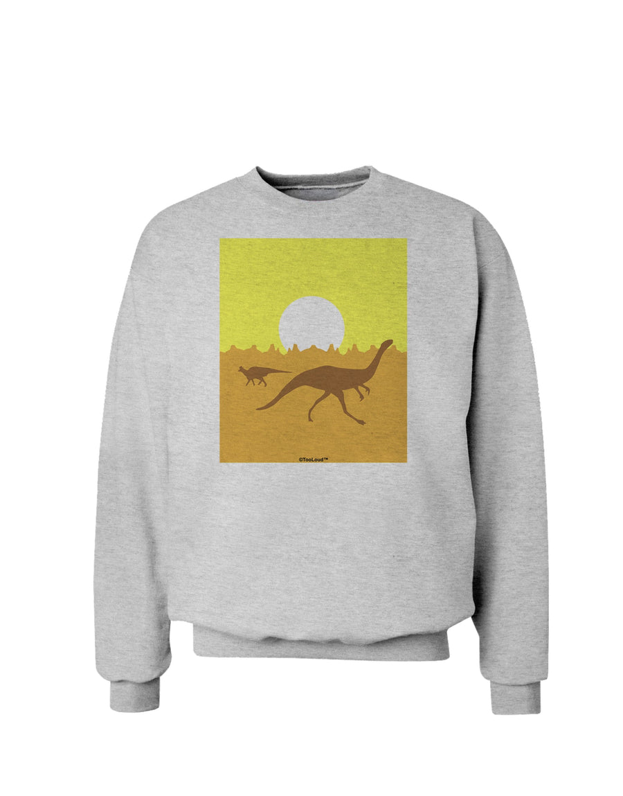 Jurassic Dinosaur Sunrise Sweatshirt by TooLoud-Sweatshirts-TooLoud-White-Small-Davson Sales