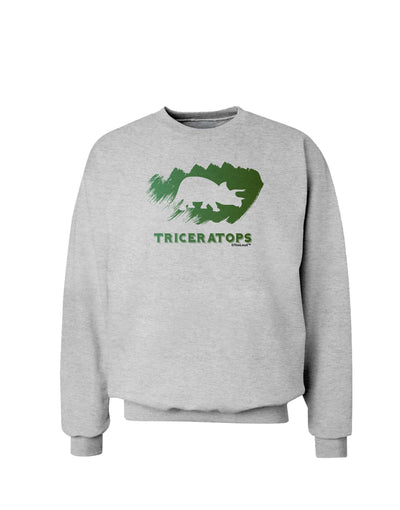 Jurassic Triceratops Design Sweatshirt by TooLoud-Sweatshirts-TooLoud-AshGray-Small-Davson Sales