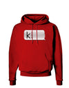 K Text Bubble Dark Hoodie Sweatshirt-Hoodie-TooLoud-Red-Small-Davson Sales