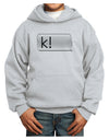 K Text Bubble Youth Hoodie Pullover Sweatshirt-Youth Hoodie-TooLoud-Ash-XS-Davson Sales