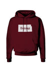 Kansas - United States Shape Dark Hoodie Sweatshirt by TooLoud-Hoodie-TooLoud-Maroon-Small-Davson Sales