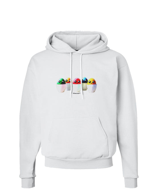 Kawaii Easter Eggs - No Text Hoodie Sweatshirt by TooLoud-Hoodie-TooLoud-White-Small-Davson Sales