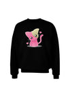 Kawaii Kitty Adult Dark Sweatshirt-Sweatshirts-TooLoud-Black-Small-Davson Sales