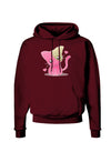 Kawaii Kitty Dark Hoodie Sweatshirt-Hoodie-TooLoud-Maroon-Small-Davson Sales