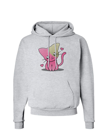 Kawaii Kitty Hoodie Sweatshirt-Hoodie-TooLoud-AshGray-Small-Davson Sales