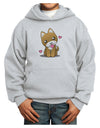 Kawaii Puppy Youth Hoodie Pullover Sweatshirt-Youth Hoodie-TooLoud-Ash-XS-Davson Sales