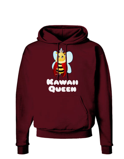 Kawaii Queen Queen Bee Dark Hoodie Sweatshirt-Hoodie-TooLoud-Maroon-Small-Davson Sales