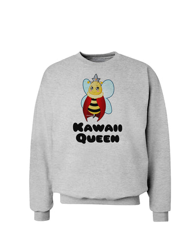 Kawaii Queen Queen Bee Sweatshirt-Sweatshirts-TooLoud-AshGray-Small-Davson Sales