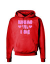 Kawaii Til I Die - Design - Magenta Dark Hoodie Sweatshirt by TooLoud-Hoodie-TooLoud-Red-Small-Davson Sales