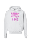 Kawaii Til I Die - Design - Magenta Hoodie Sweatshirt by TooLoud-Hoodie-TooLoud-White-Small-Davson Sales