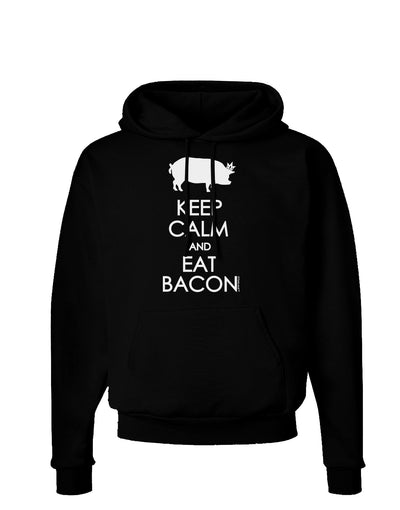 Keep Calm and Eat Bacon Dark Hoodie Sweatshirt-Hoodie-TooLoud-Black-Small-Davson Sales