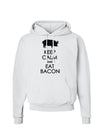 Keep Calm and Eat Bacon Hoodie Sweatshirt-Hoodie-TooLoud-White-Small-Davson Sales