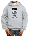 Keep Calm and Eat Bacon Youth Hoodie Pullover Sweatshirt-Youth Hoodie-TooLoud-Ash-XS-Davson Sales