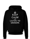 Keep Calm and Listen To GrandpaDark Hoodie Sweatshirt-Hoodie-TooLoud-Black-Small-Davson Sales