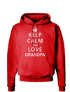 Keep Calm and Love GrandpaDark Hoodie Sweatshirt-Hoodie-TooLoud-Red-Small-Davson Sales