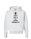 Keep Calm and Open Presents Christmas Hoodie Sweatshirt-Hoodie-TooLoud-White-Small-Davson Sales