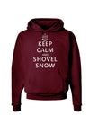 Keep Calm and Shovel Snow Dark Hoodie Sweatshirt-Hoodie-TooLoud-Maroon-Small-Davson Sales