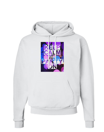 Keep Calm - Party Balloons Hoodie Sweatshirt-Hoodie-TooLoud-White-Small-Davson Sales