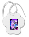 Keep Calm - Party Balloons Paw Print Shaped Ornament-Ornament-TooLoud-White-Davson Sales