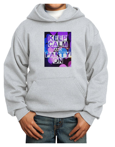 Keep Calm - Party Balloons Youth Hoodie Pullover Sweatshirt-Youth Hoodie-TooLoud-Ash-XS-Davson Sales