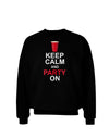 Keep Calm - Party Beer Adult Dark Sweatshirt-Sweatshirts-TooLoud-Black-Small-Davson Sales