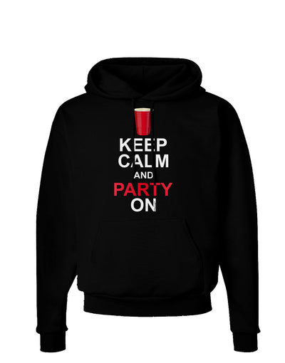 Keep Calm - Party Beer Dark Hoodie Sweatshirt