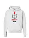 Keep Calm - Party Beer Hoodie Sweatshirt-Hoodie-TooLoud-White-Small-Davson Sales