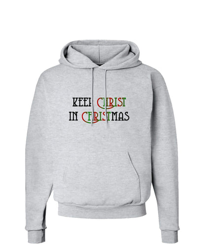 Keep Christ in Christmas Hoodie Sweatshirt-Hoodie-TooLoud-AshGray-Small-Davson Sales