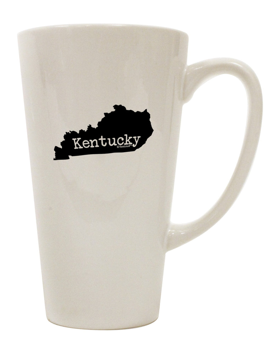 Kentucky State Inspired Conical Latte Coffee Mug - Crafted for Discerning Drinkware Enthusiasts-Conical Latte Mug-TooLoud-White-Davson Sales