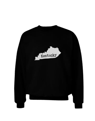 Kentucky - United States Shape Adult Dark Sweatshirt by TooLoud-Sweatshirts-TooLoud-Black-Small-Davson Sales