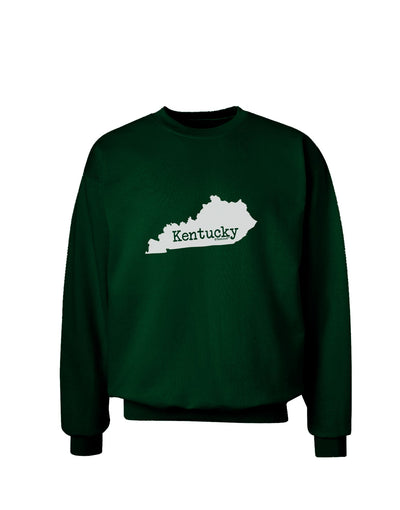 Kentucky - United States Shape Adult Dark Sweatshirt by TooLoud-Sweatshirts-TooLoud-Deep-Forest-Green-Small-Davson Sales