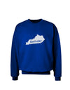 Kentucky - United States Shape Adult Dark Sweatshirt by TooLoud-Sweatshirts-TooLoud-Deep-Royal-Blue-Small-Davson Sales
