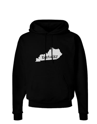 Kentucky - United States Shape Dark Hoodie Sweatshirt by TooLoud-Hoodie-TooLoud-Black-Small-Davson Sales