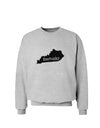Kentucky - United States Shape Sweatshirt by TooLoud-Sweatshirts-TooLoud-AshGray-Small-Davson Sales