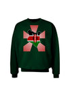 Kenya Flag Design Adult Dark Sweatshirt-Sweatshirts-TooLoud-Deep-Forest-Green-Small-Davson Sales