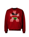 Kenya Flag Design Adult Dark Sweatshirt-Sweatshirts-TooLoud-Deep-Red-Small-Davson Sales