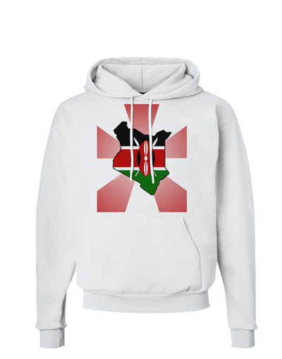 Kenya Flag Design Hoodie Sweatshirt-Hoodie-TooLoud-White-Small-Davson Sales