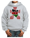 Kenya Flag Design Youth Hoodie Pullover Sweatshirt-Youth Hoodie-TooLoud-Ash-XS-Davson Sales