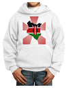 Kenya Flag Design Youth Hoodie Pullover Sweatshirt-Youth Hoodie-TooLoud-White-XS-Davson Sales