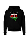 Kenya Flag Silhouette Dark Hoodie Sweatshirt-Hoodie-TooLoud-Black-Small-Davson Sales