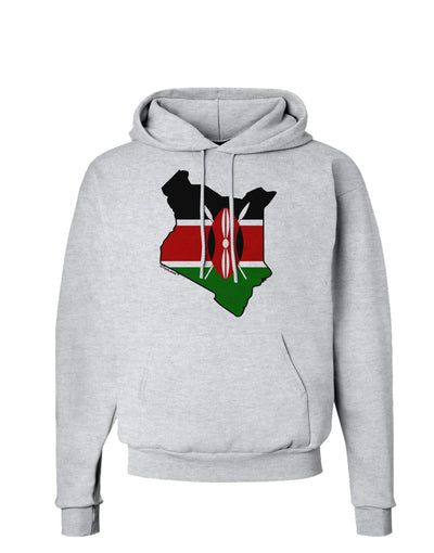 Kenya Flag Silhouette Hoodie Sweatshirt-Hoodie-TooLoud-AshGray-Small-Davson Sales