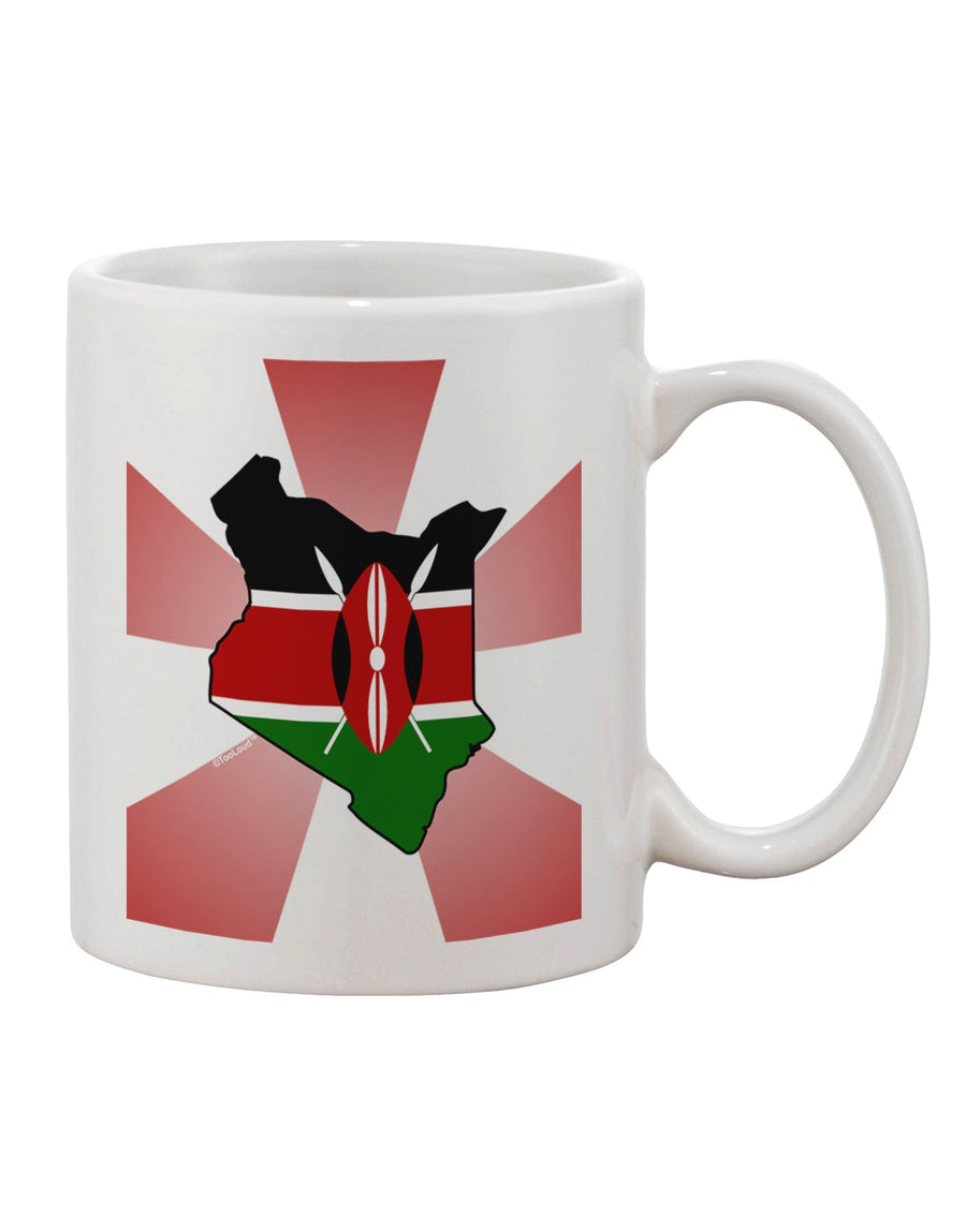 Kenyan Flag Inspired 11 oz Coffee Mug - TooLoud-11 OZ Coffee Mug-TooLoud-White-Davson Sales