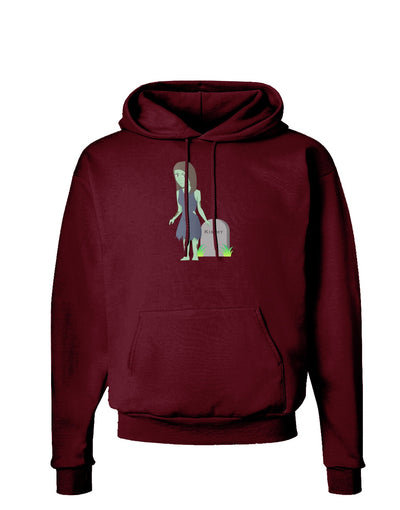 Kimmy the Zombie Girl Dark Hoodie Sweatshirt-Hoodie-TooLoud-Maroon-Small-Davson Sales