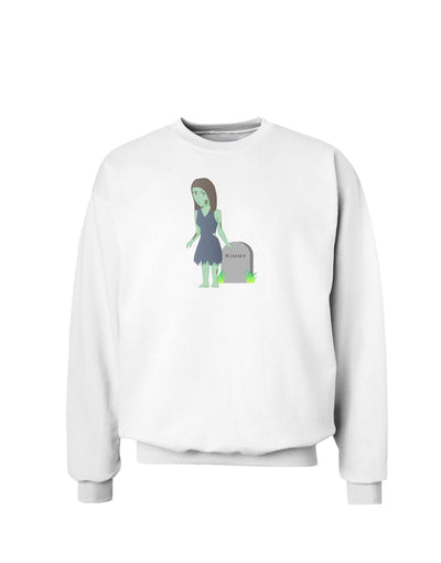 Kimmy the Zombie Girl Sweatshirt-Sweatshirts-TooLoud-White-Small-Davson Sales