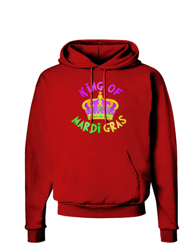 King Of Mardi Gras Dark Hoodie Sweatshirt-Hoodie-TooLoud-Red-Small-Davson Sales