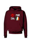 Kiss and Irish Flag Shamrock - Kiss Me I'm Irish Dark Hoodie Sweatshirt by TooLoud-Hoodie-TooLoud-Maroon-Small-Davson Sales