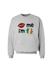 Kiss and Irish Flag Shamrock - Kiss Me I'm Irish Sweatshirt by TooLoud-Sweatshirts-TooLoud-AshGray-Small-Davson Sales