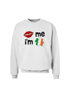 Kiss and Irish Flag Shamrock - Kiss Me I'm Irish Sweatshirt by TooLoud-Sweatshirts-TooLoud-White-Small-Davson Sales